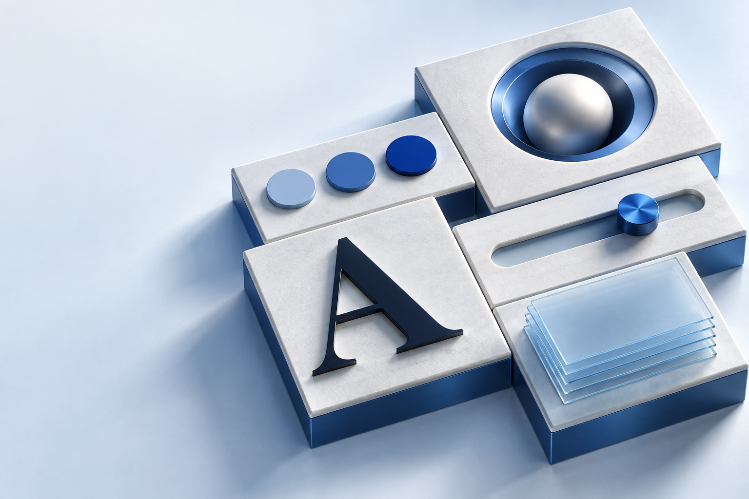 Government design system: three-dimensional system elements